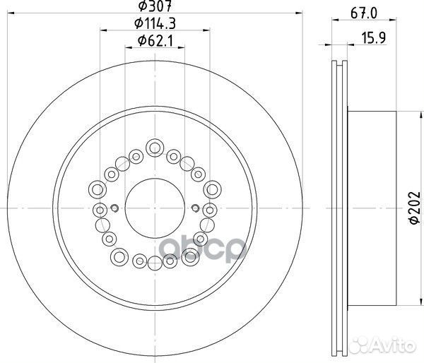 Диск тормозной зад ND1080K nisshinbo