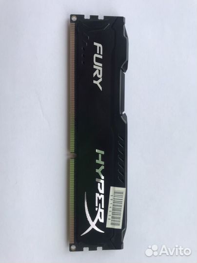 Оперативная память HyperX Fury Black DDR3 4гб