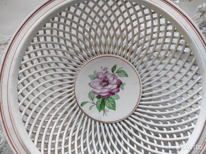 Сухарница плетеная кфз фарфор