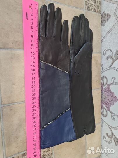 Перчатки кожаные р-р. 7,5 новые
