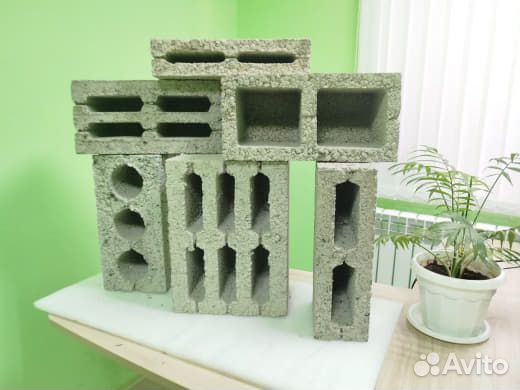 Керамзитобетонный блок 4х пустотный 1228 шт