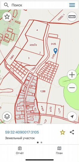 Участок 2,9 га (СНТ, ДНП)