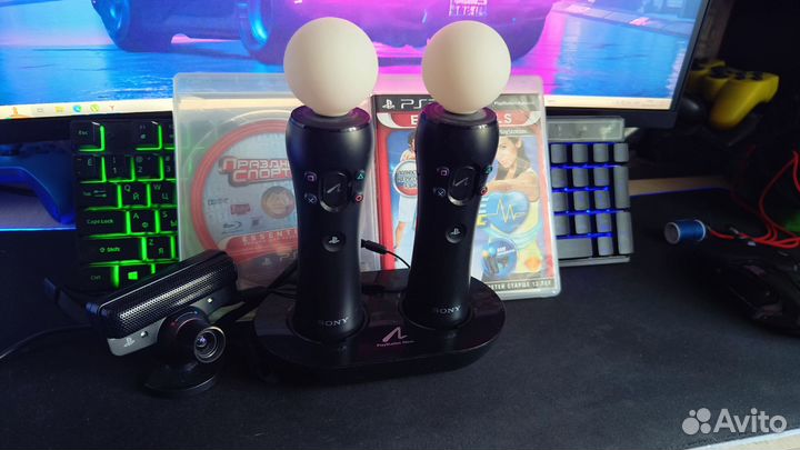 2 ps move + док станция + 2 диска + камера