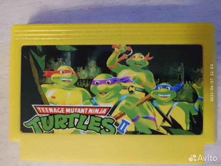 Картридж денди Черепашки ниндзя 2и3 9жизней