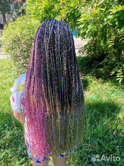 Плетение Афрокосы, косички зизи