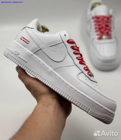 Кроссовки Nike Air Force 1 Low & Supreme (Арт.53828)