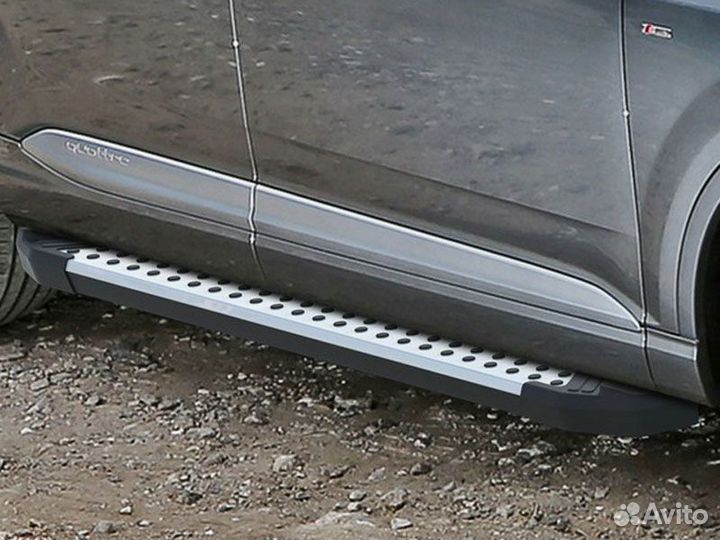 Подножки боковые пороги Volkswagen Amarok Restylin