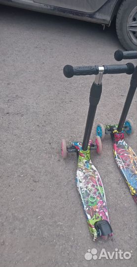 Детский трехколесный самокат