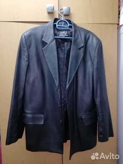 Пиджак кожаный