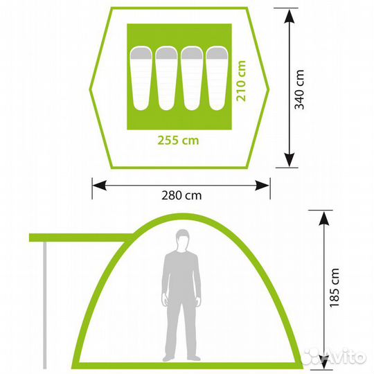 Палатка Norfin Zander 4