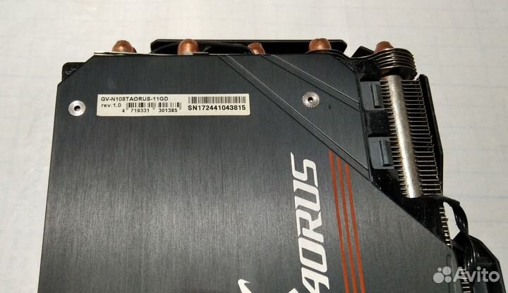 Видеокарта Gigabayte aorus GeForce GTX 1080 Ti Xtr