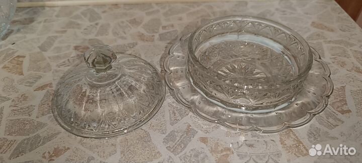 Фужеры из цвет. стекла, вазы, салатницы СССР