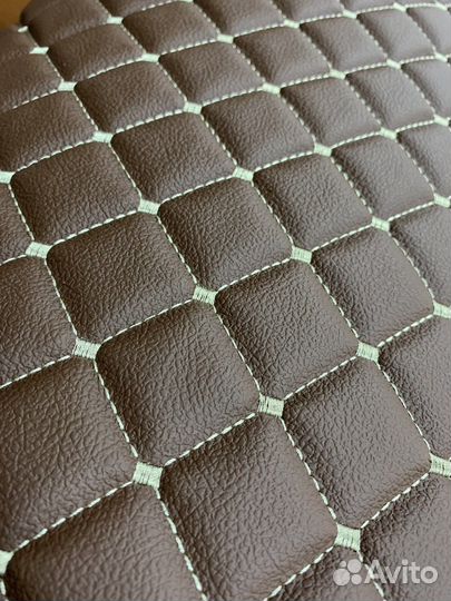 Экокожа стеганая ромб
