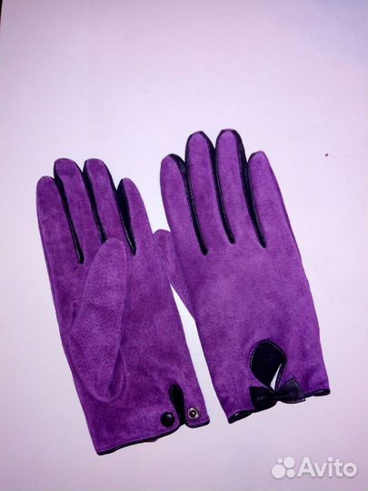 Перчатки кожаные
