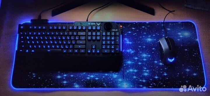 Коврики для мыши полноразмерные с подсветкой RGB