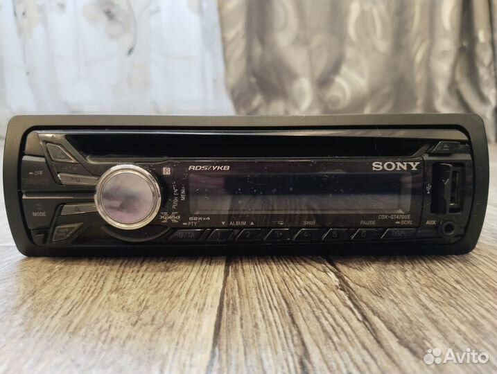 Автомагнитола 1DIN sony CDX-GT470UE