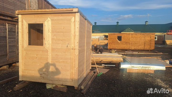 Бытовка и хозблок с окнами и дверями