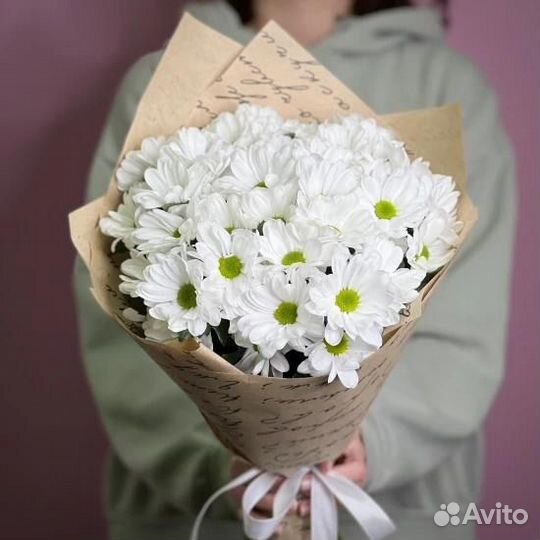 Букет из Хризантем Ромашек
