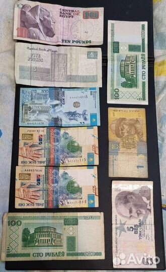Банкноты деньги разных стран