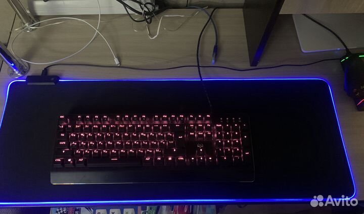 Механ. клавиатура KB-G9700 + ковер RGB
