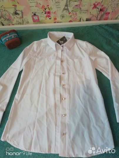 Блузка школьная 152 новая