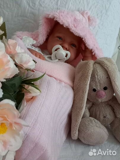 Кукла реборн полностью силиконовая девочка