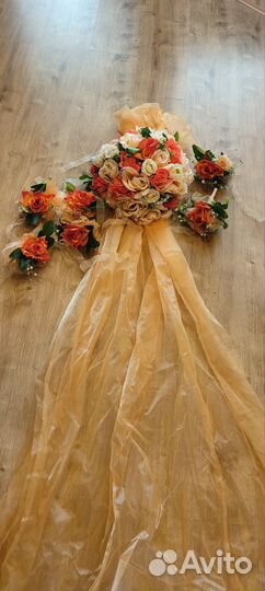 Продаю свадебные украшения на машину