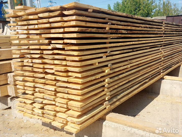 Доска обрезная строительная 25х150х6000