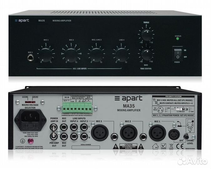Микшер-усилитель Apart MA35