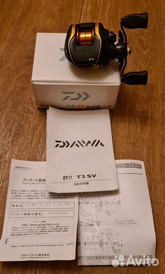 Мультипликаторная катушка Daiwa T3 SV 6.3L TW