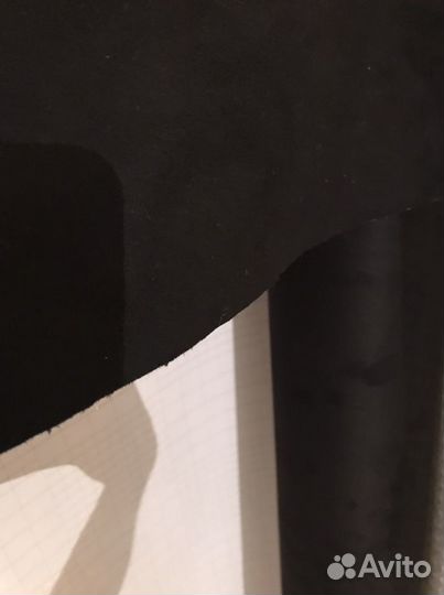 Алькантара самоклеющаяся черная