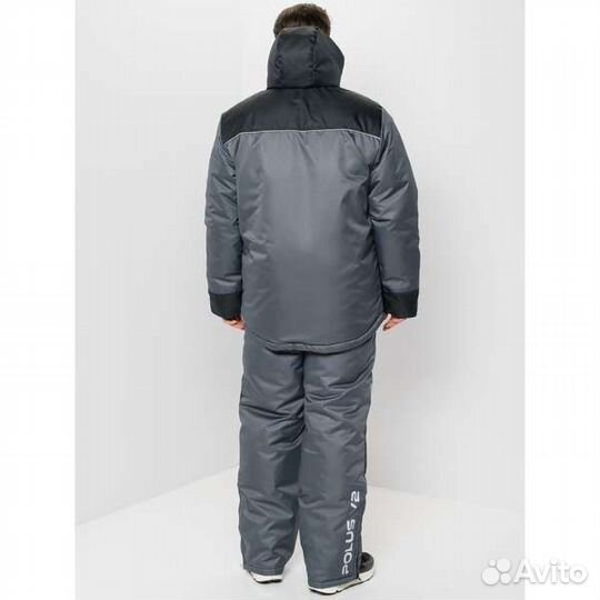 Костюм зимний Huntsman Полюс V-2 сер.-чер тк. Cell