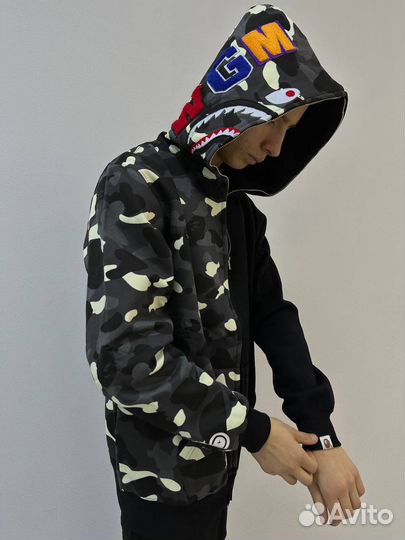Зип Худи Bape Shark