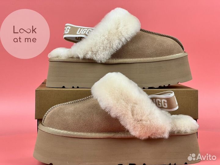 Женские тапочки на платформе Ugg Platform Sand