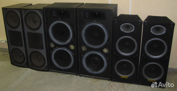 Колонки Pro 6080W 6шт Акустика 3 пары D12-15