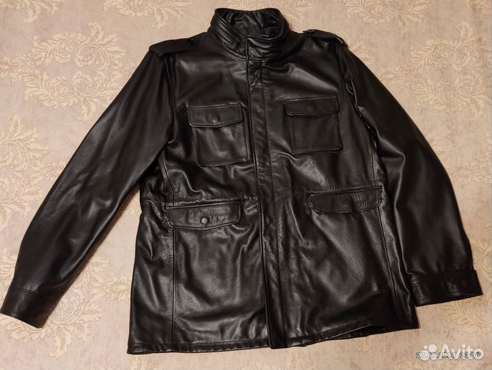 Кожаная куртка мужская 6xl Новая