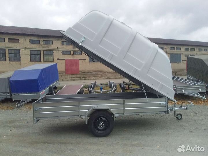 Прицеп лав 81012А 3,5*1,5 метра, R16, Крышка jaxal