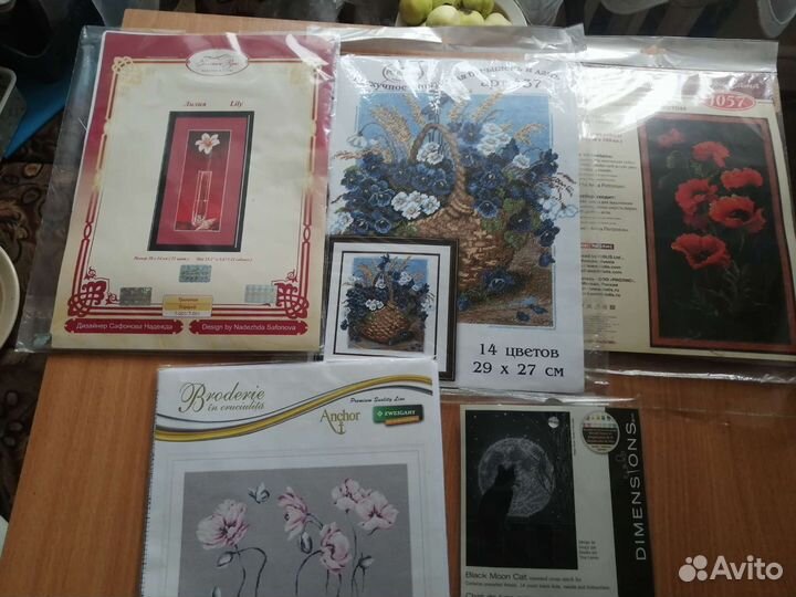 Наборы для вышивки с большим остатком ниток