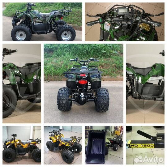 Электроквадроцикл для дачи с литиевой батареей