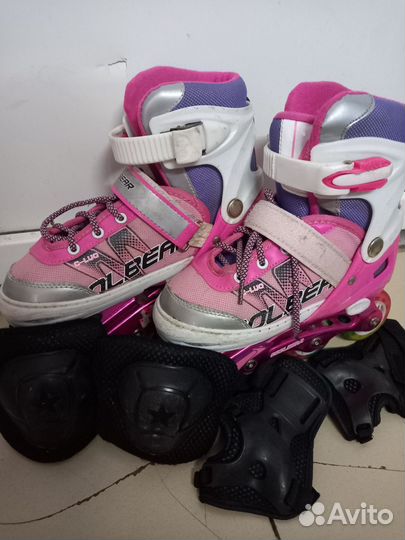 Роликовые коньки детские раздвижные