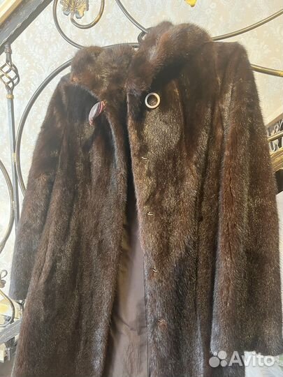Шуба норковая с капюшоном 48 50