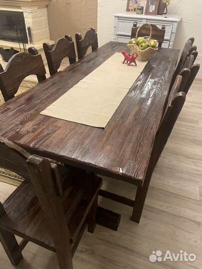 Стол обеденный и стулья бу