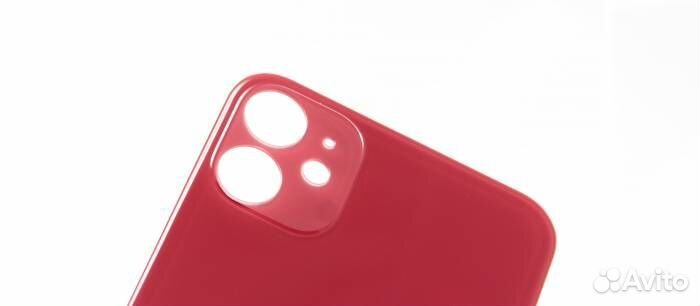 Задняя крышка для iPhone 11 Красная (Стеклянная с