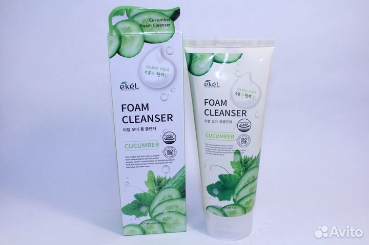 Пенка для умывания с огурцом Ekel Корейская 180 мл