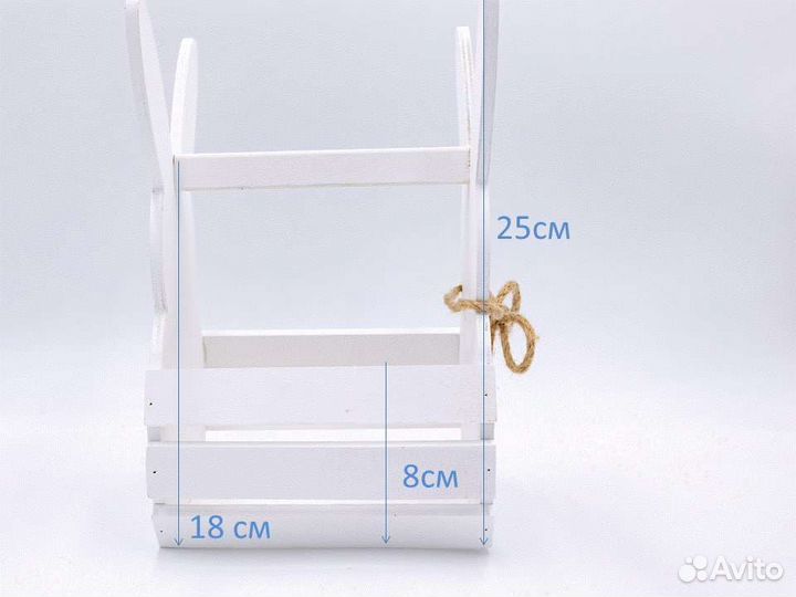 Деревянный ящик, кашпо