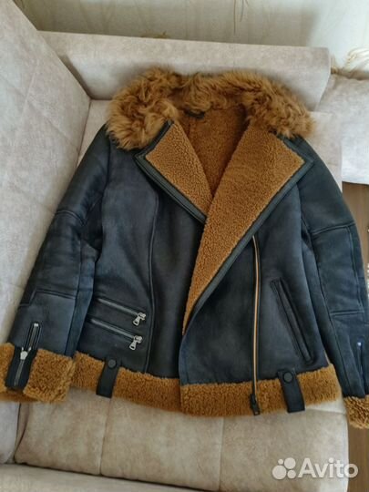 Дубленка натуральная женская 42 44 короткая