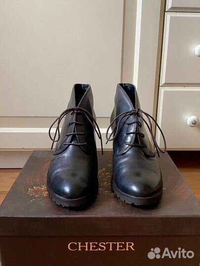 Кожаные Ботильоны chester, 38 размер