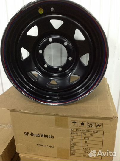 Диск ORW черный 6x139,7 8xR16 ET+30 DIA 110