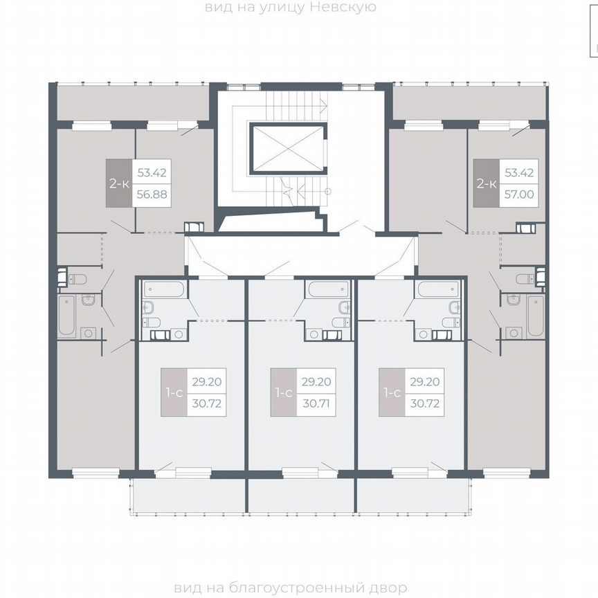 Квартира-студия, 30,7 м², 3/5 эт.