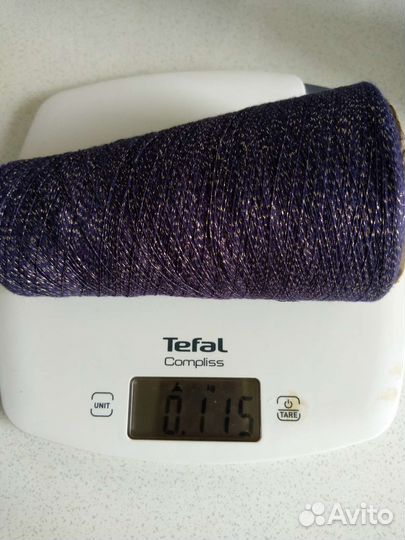 Пряжа нитки для вязания люрекс